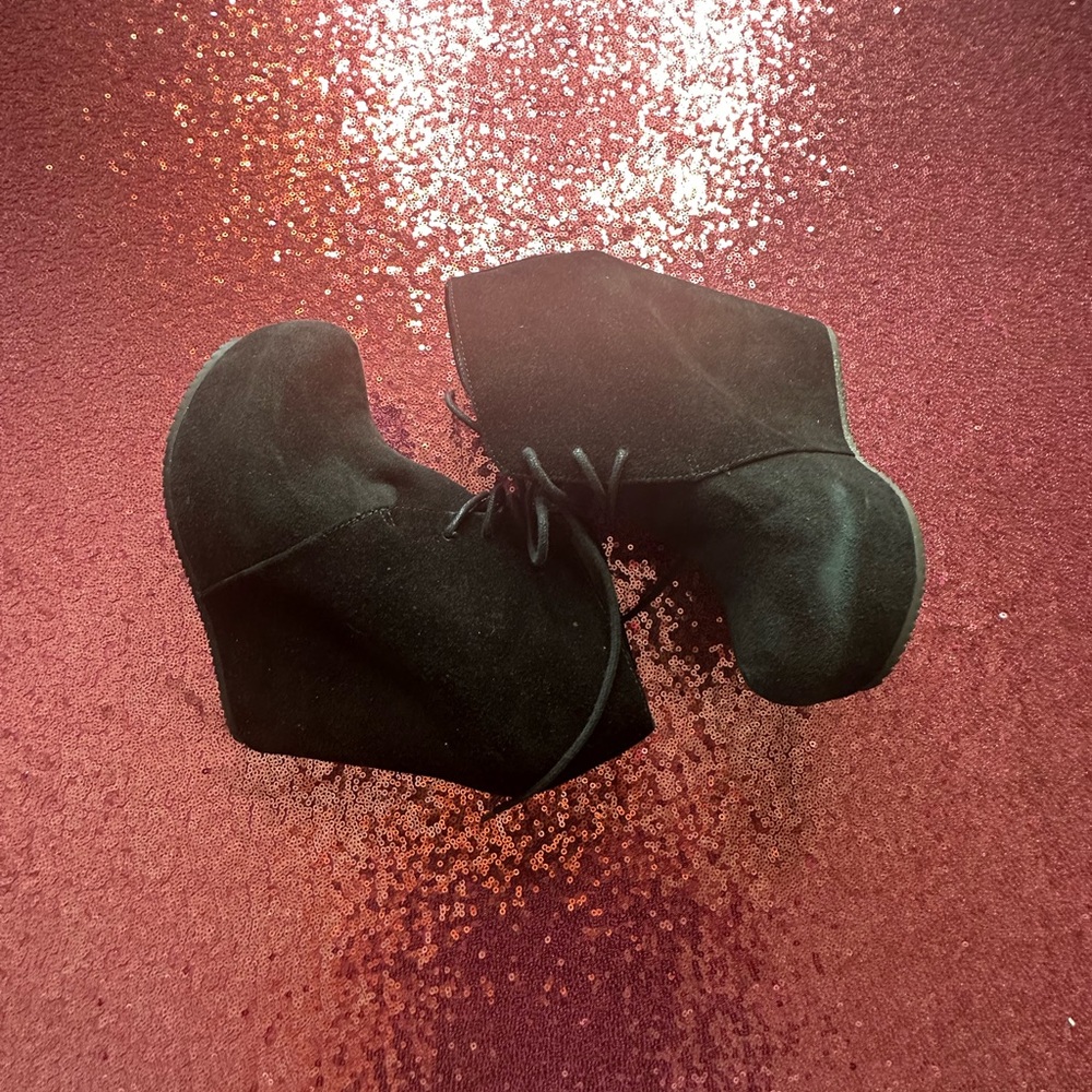 Aldo Black Platform Shoes